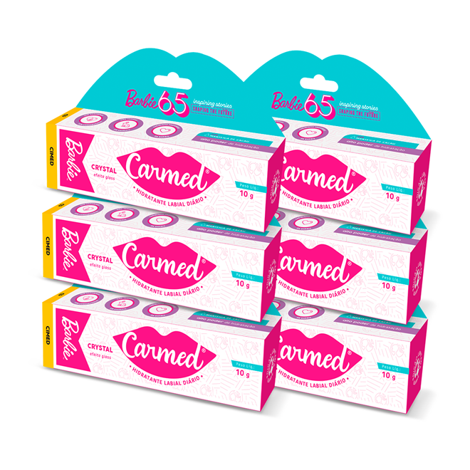 Carmed Barbie Crystal Efeito Gloss 10g (Atacado)