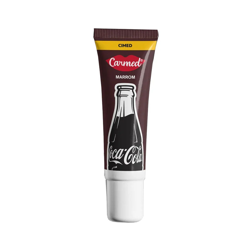 Kit Carmed Coca-Cola Hidratante Labial Vermelho + Marrom + Incolor 10g 3 unidades